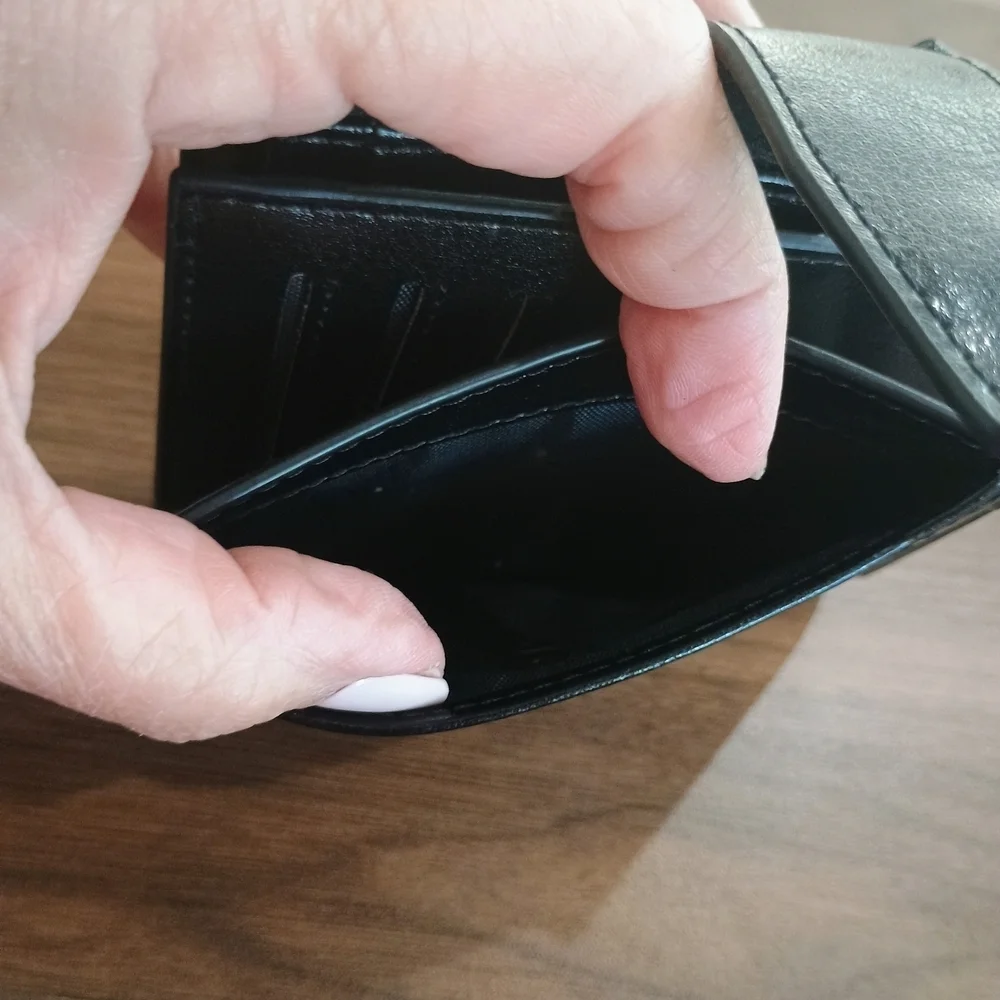 Black Vegan Leather Wallet